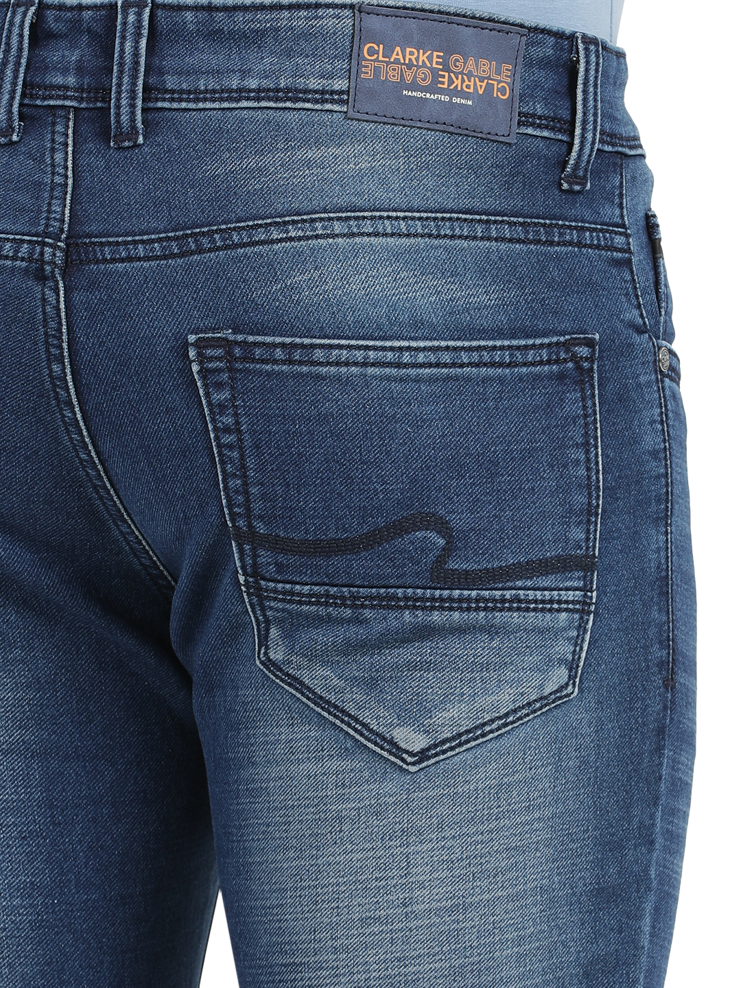 Admiral Blue Faded Skinny Fit Jeans