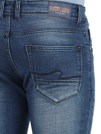 Admiral Blue Faded Skinny Fit Jeans