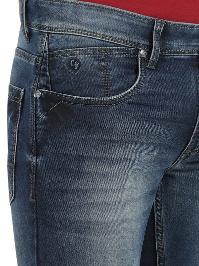 Indigo Blue Faded Skinny Fit Jeans