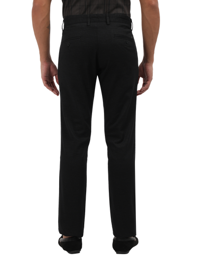 Black Custom Fit Trousers