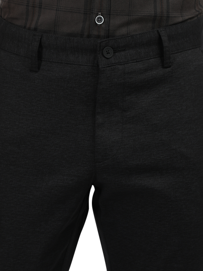 Black Custom Fit Trousers