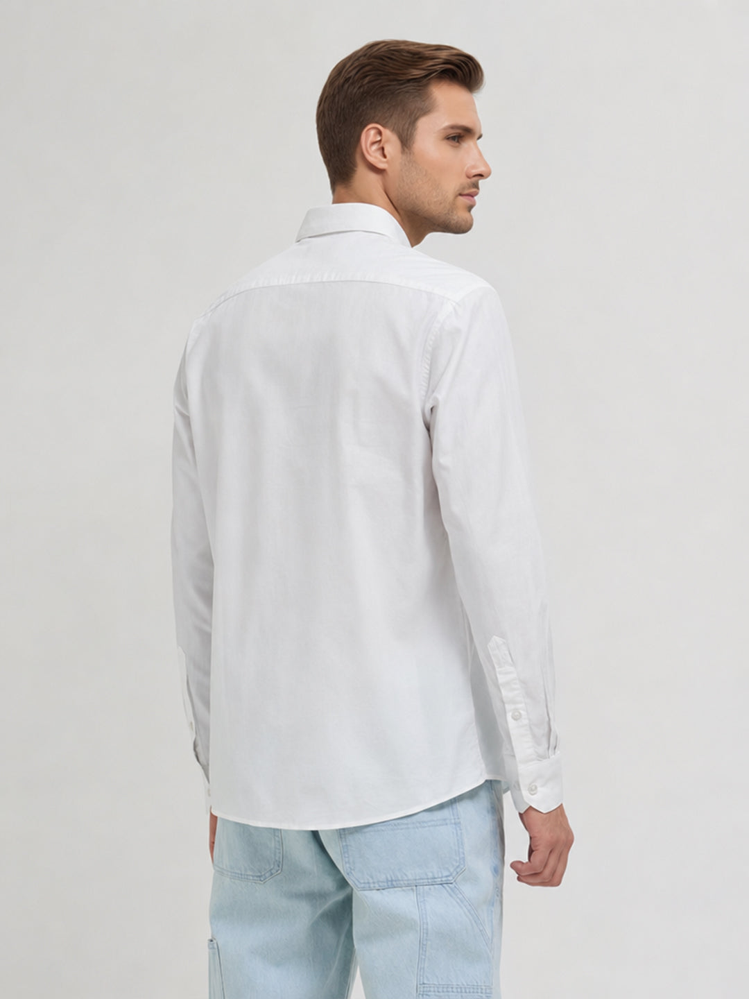 White Plain Casual Shirt