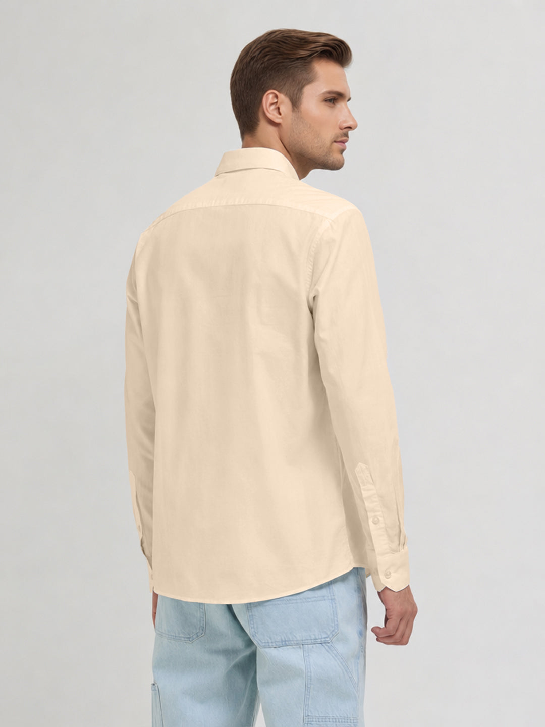 Dune Cream Plain Casual Shirt