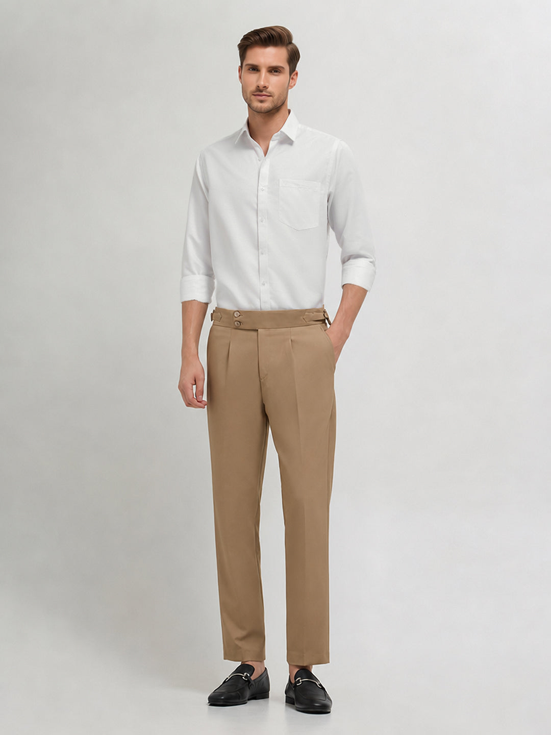 Frost White Micro Textured Formal Shirt