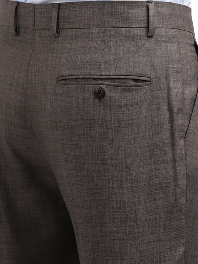 Model wearing Clarke Gable's Grey Relax Fit Trousers in a casual setting