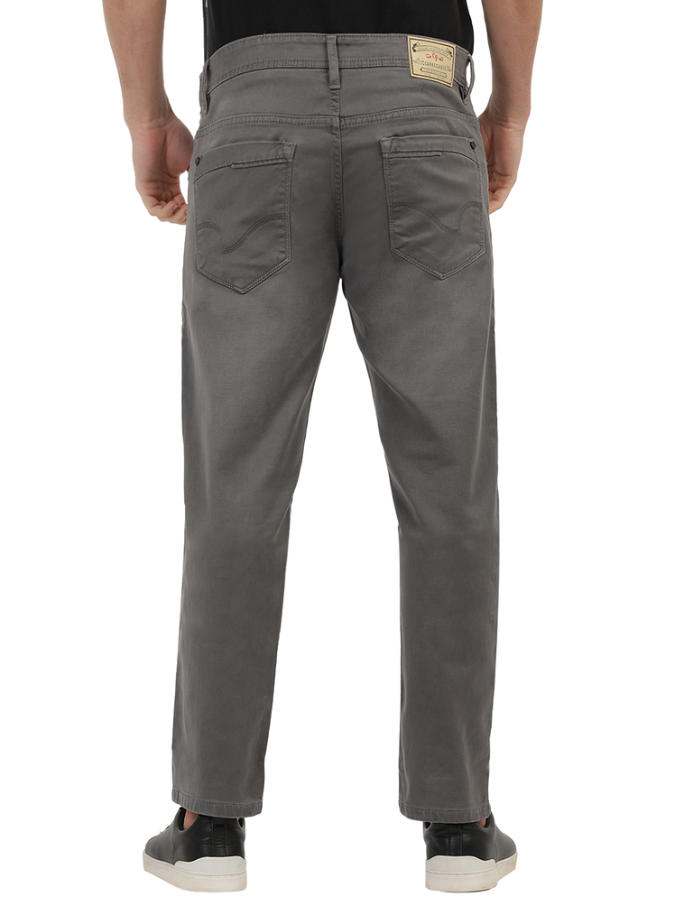 Model wearing Clarke Gable's Grey Skinny Fit Jeans in a casual setting