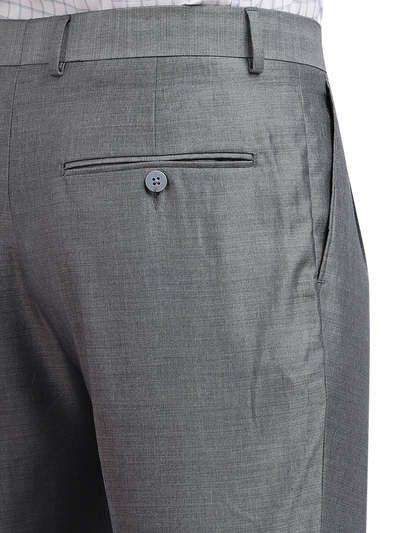 Model wearing Clarke Gable's Light Grey Relax Fit Trousers in a casual setting