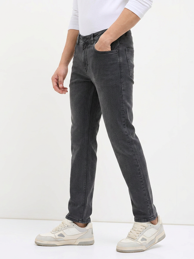 Charcoal Black Denim Core Trousers