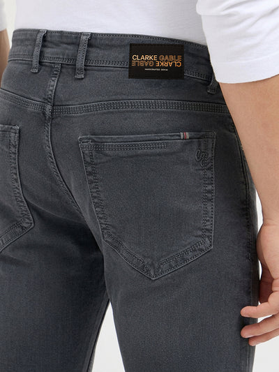 Charcoal Black Denim Core Trousers