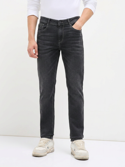 Charcoal Black Denim Core Trousers