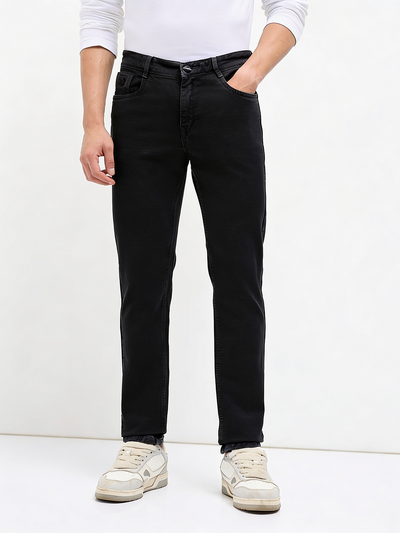 Black Denim Core Trousers