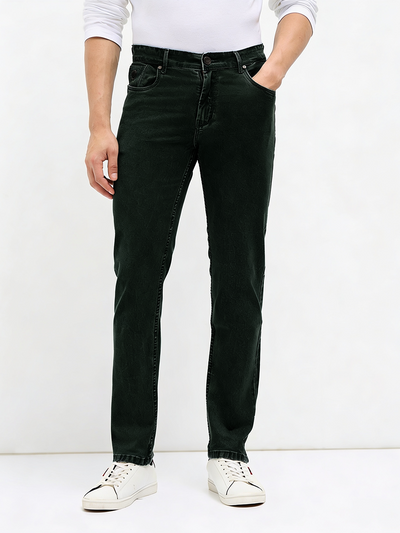Green Denim Core Trousers
