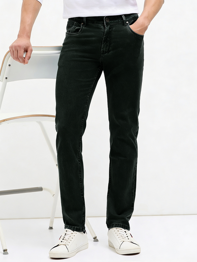 Green Denim Core Trousers