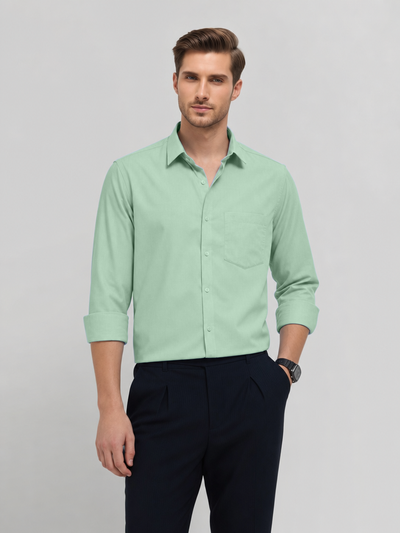 Light Mint Plain Formal Shirt